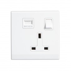 Chint 13 Amp USB Single Socket