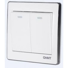 Chint 2 Gang 2 Way Switch (White)